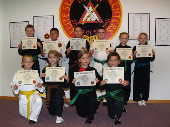 August 2014 Elite Karate Testing